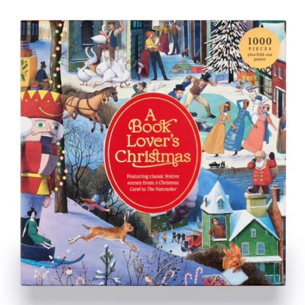 A Book Lover's Christmas. A 1000-piece jigsaw puzzle